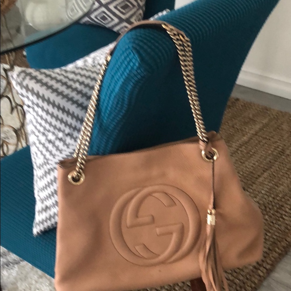 Gucci Soho Beige Tote.  Perfect color.